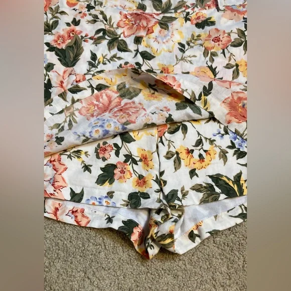 EUC Faithful the Brand floral-print skort shorts - no belt Size 12 - Picture 11 of 12